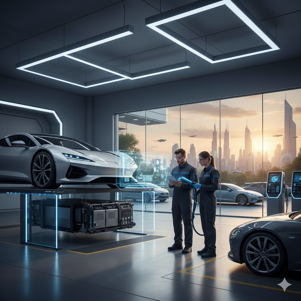 Révolution Électrique en Atelier : Le Guide Complet de l’Entretien des Voitures Électriques et Hybrides en 2026